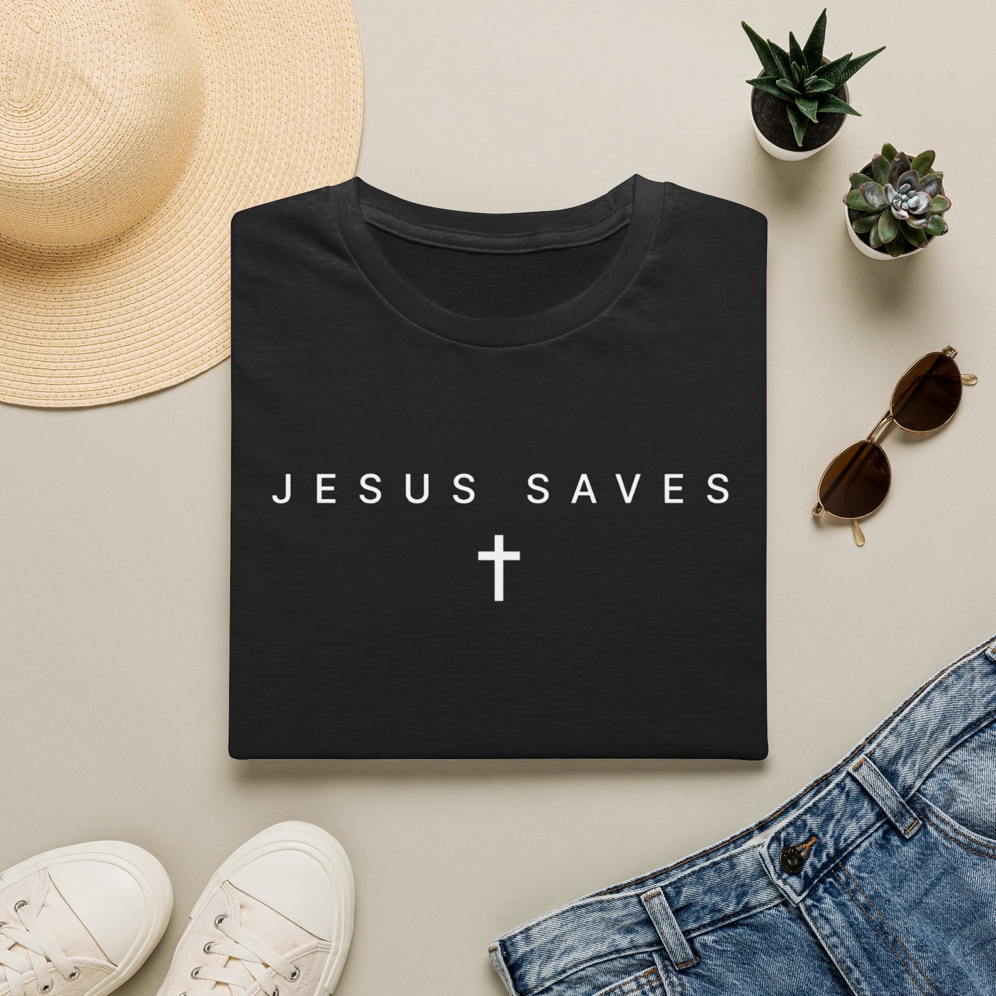 Jesus Saves (Unisex T-Shirt)