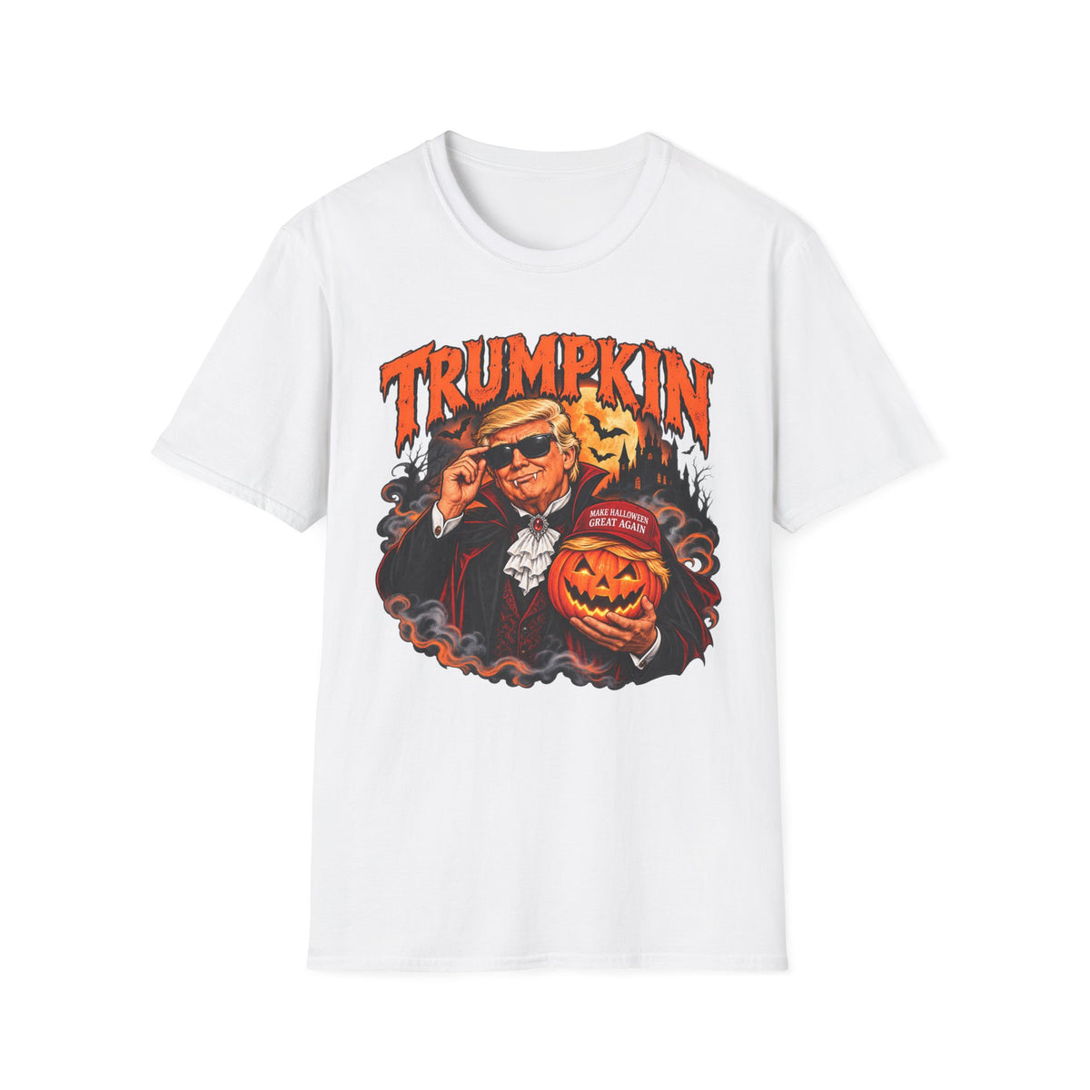 Trumpkin Halloween Shirt | Funny Trump Vampire T-Shirt | Unisex Tee