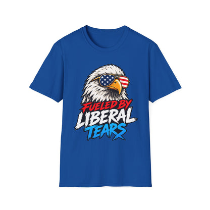 Fueled by Liberal Tears Eagle Shirt | Patriotic Graphic T-Shirt | Unisex Tee