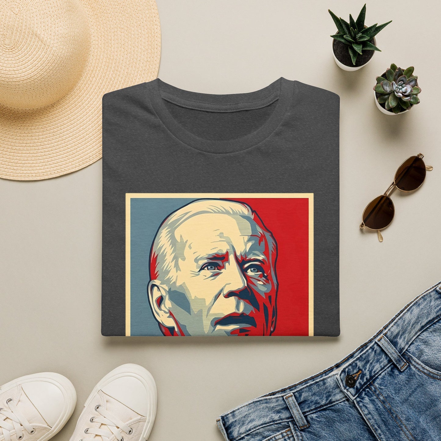 Confused Joe Biden "What?" (Unisex T-Shirt)