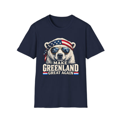 Make Greenland Great Again Bear Shirt | Patriotic Graphic T-Shirt | Unisex Tee