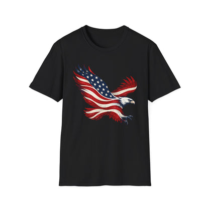 American Flag Eagle | Patriotic Freedom Graphic | Unisex T-Shirt