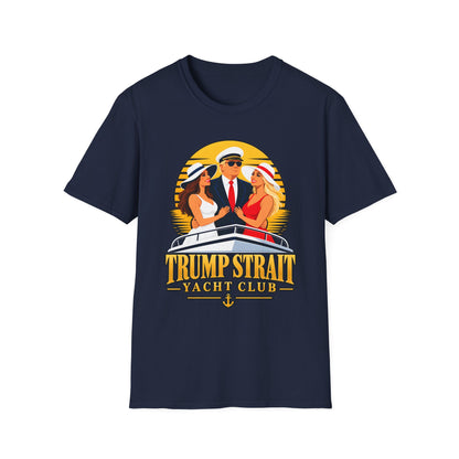 Trump Strait Yacht Club Shirt | Retro Sunset Captain T-Shirt | Nautical Unisex Tee