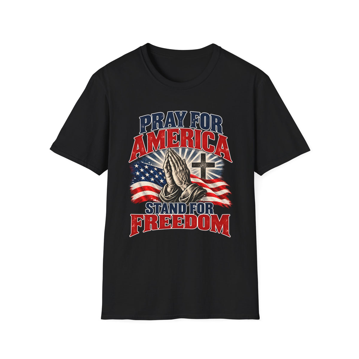 Pray for America Shirt | Stand for Freedom Christian T-Shirt | Unisex Tee