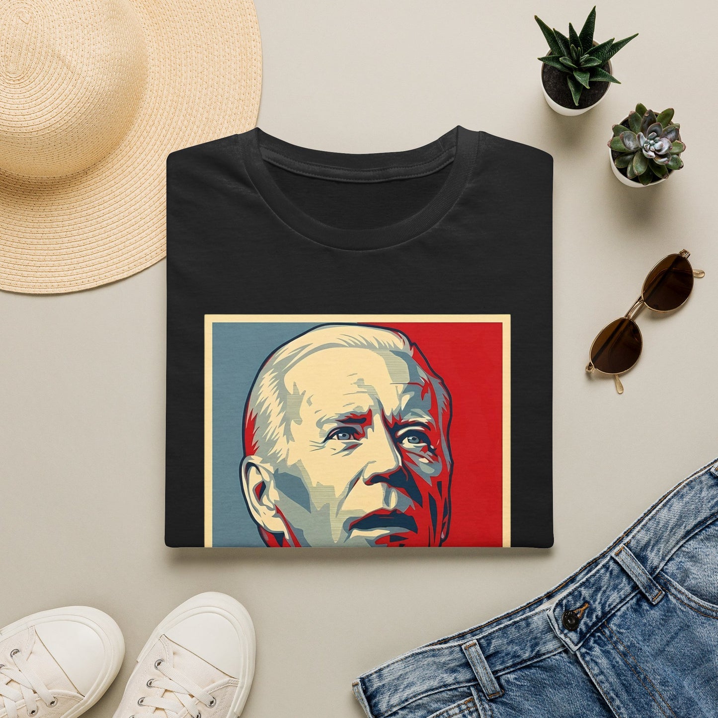 Confused Joe Biden "What?" (Unisex T-Shirt)