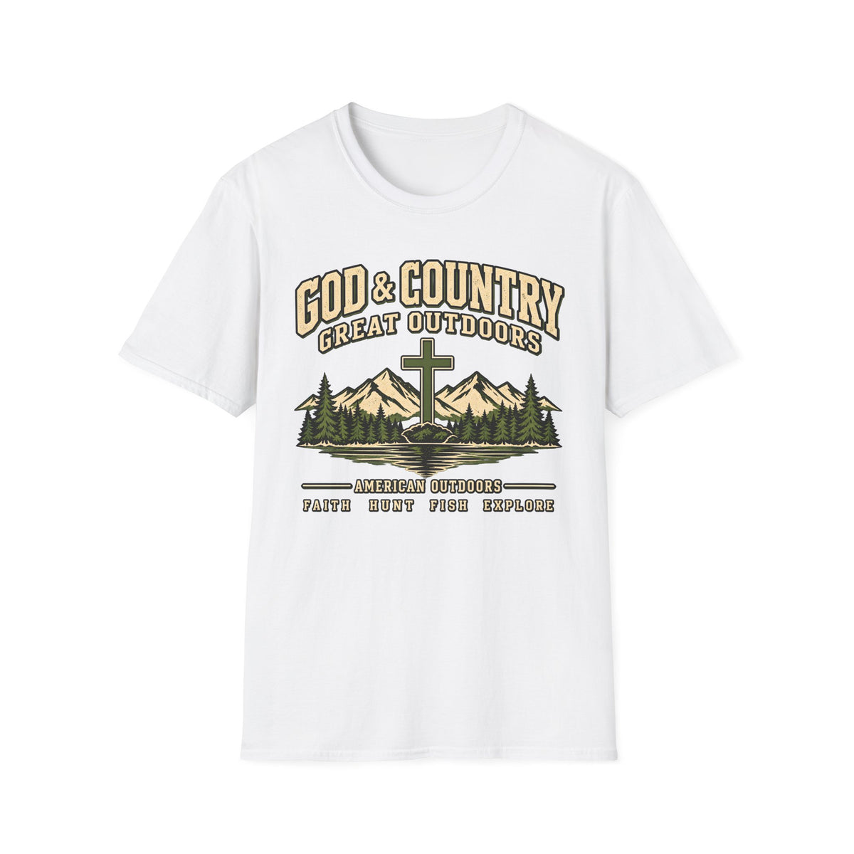 God & Country Outdoors Shirt | Christian Hunting T-Shirt | Unisex Camping Tee