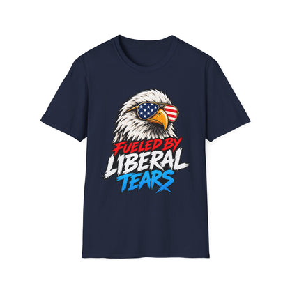 Fueled by Liberal Tears Eagle Shirt | Patriotic Graphic T-Shirt | Unisex Tee