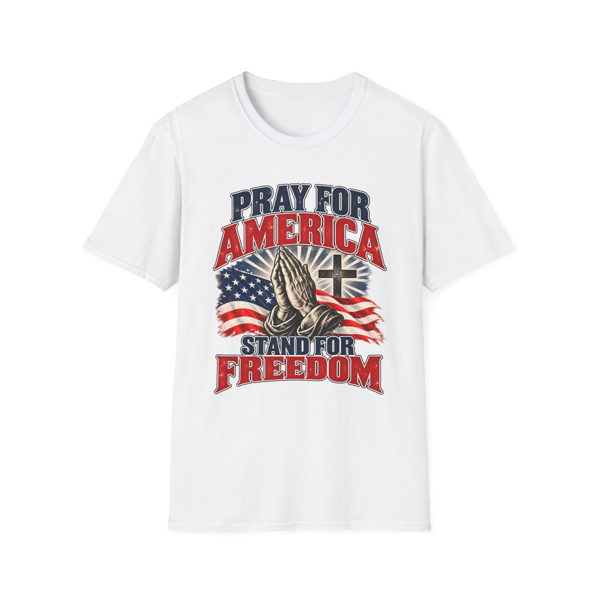 Pray for America Shirt | Stand for Freedom Christian T-Shirt | Unisex Tee
