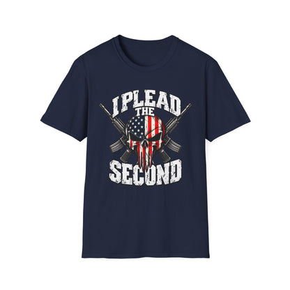 I Plead the Second Shirt | American Flag Skull T-Shirt | Second Amendment Tee