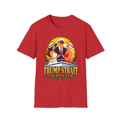 Trump Strait Yacht Club Shirt | Retro Sunset Captain T-Shirt | Nautical Unisex Tee