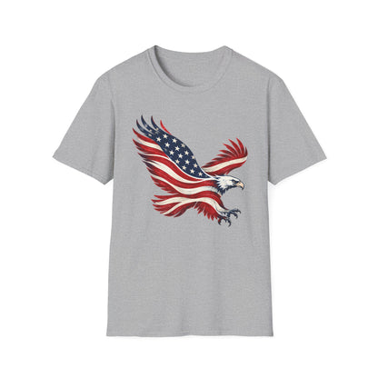 American Flag Eagle | Patriotic Freedom Graphic | Unisex T-Shirt