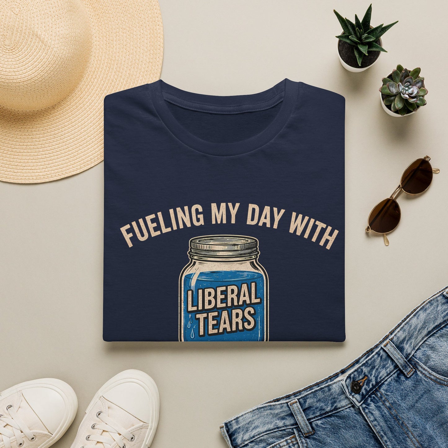 Fueling My Day With Liberal Tears (Unisex T-Shirt)