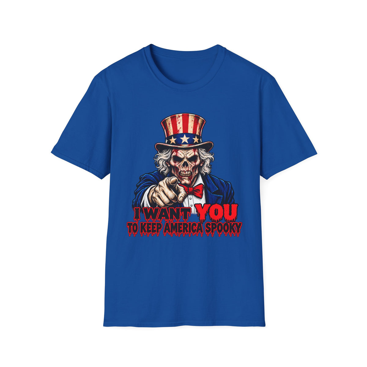 Skull Uncle Sam "I Want You to Keep America Spooky" T-Shirt