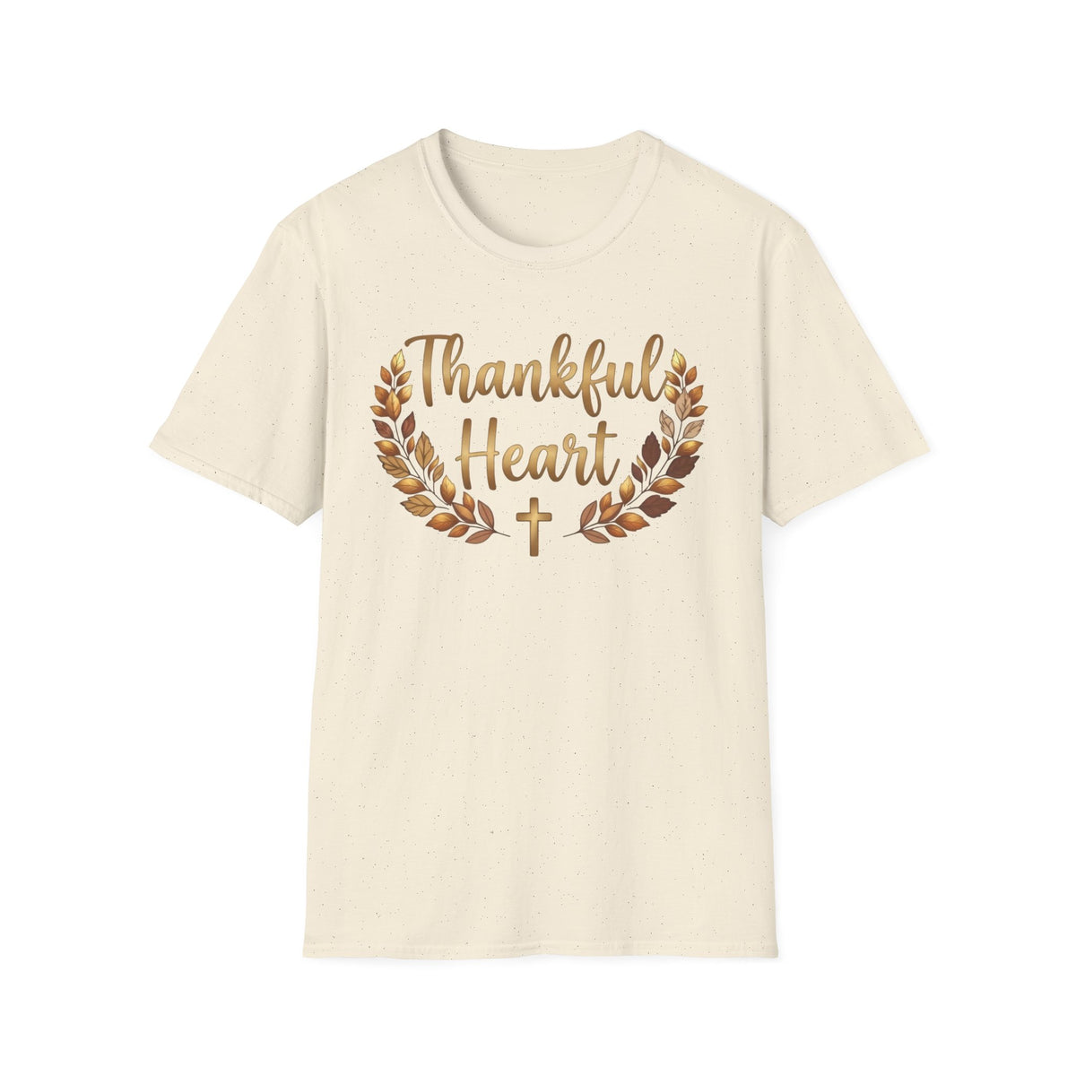 Thankful Heart Shirt | Christian Autumn Wreath T-Shirt | Unisex Faith Tee