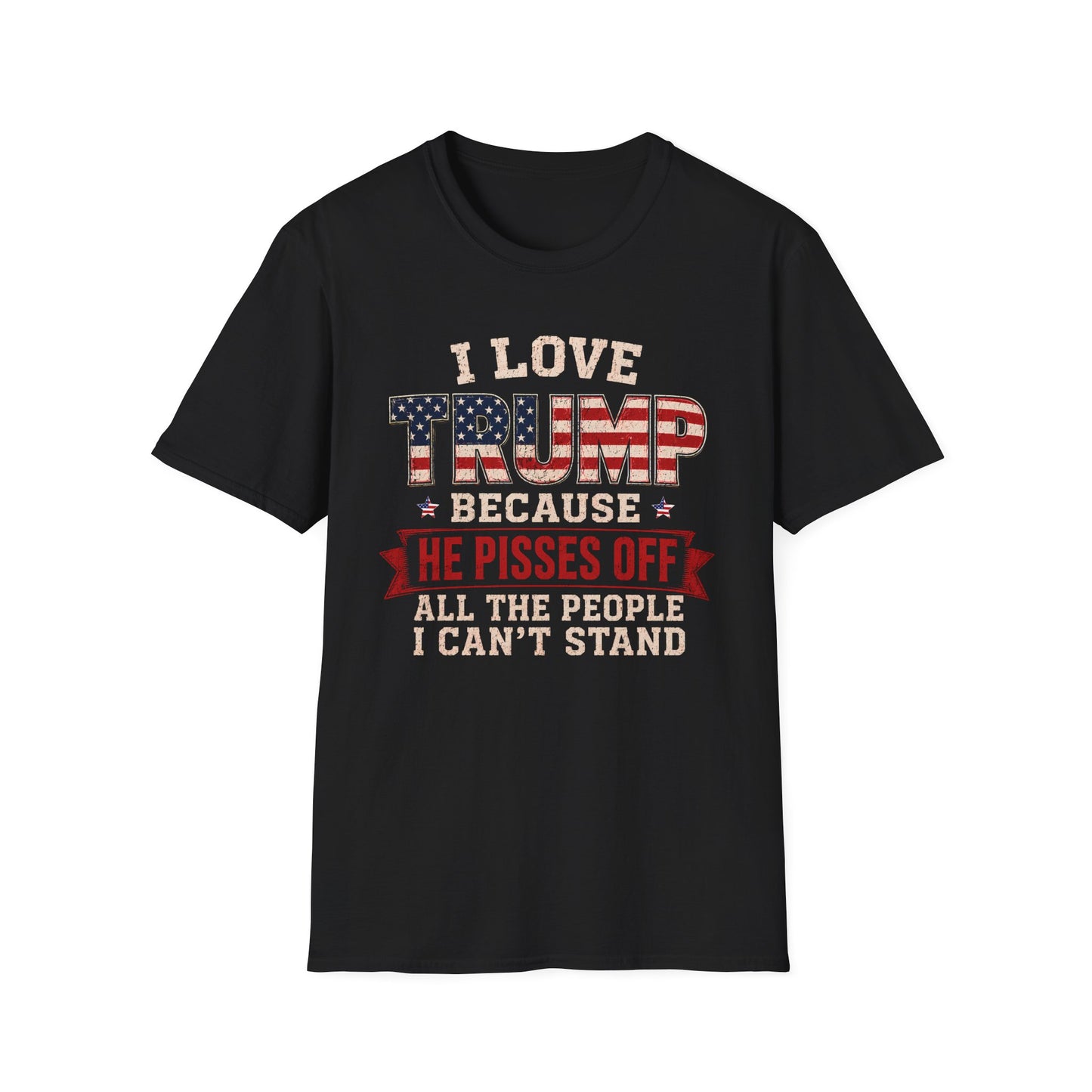 I Love Trump Patriotic Tee (Unisex T-Shirt)