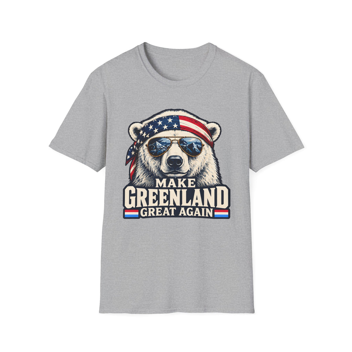 Make Greenland Great Again Bear Shirt | Patriotic Graphic T-Shirt | Unisex Tee