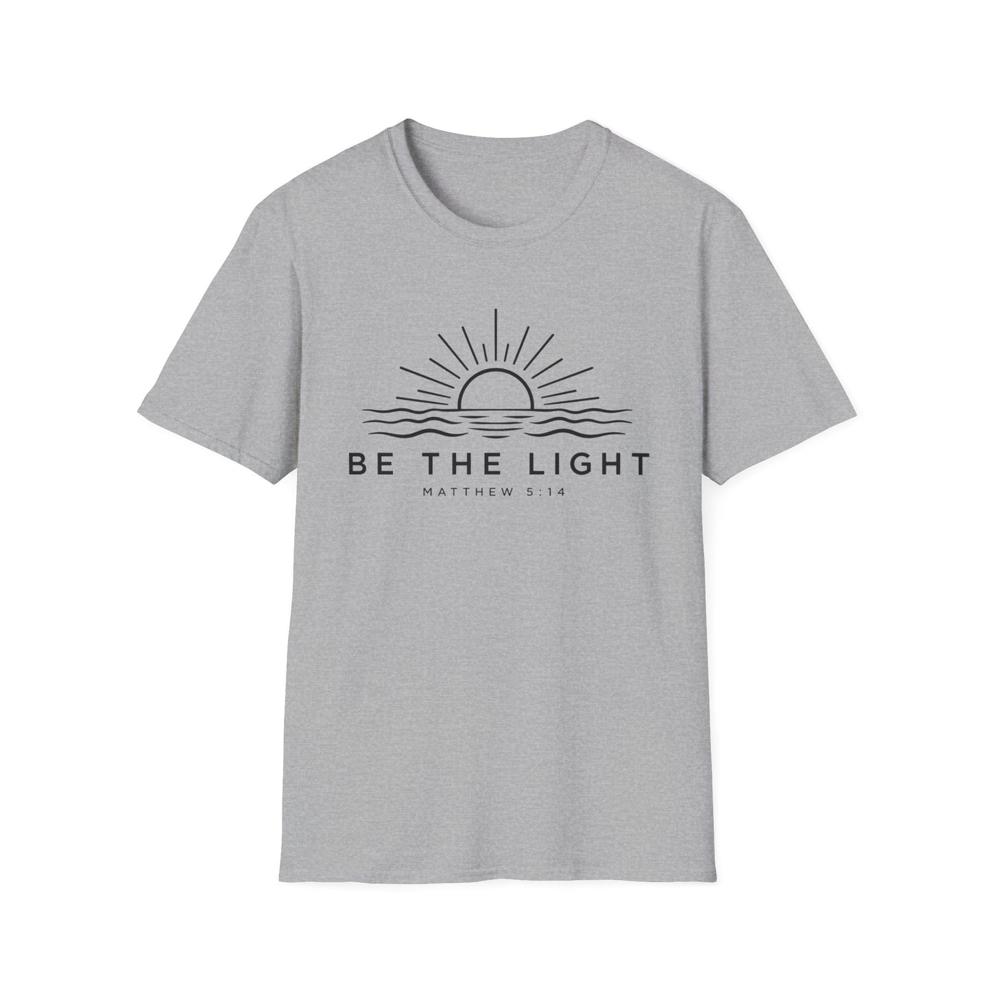 Be The Light Christian T-Shirt | Matthew 5:14 Bible Verse Shirt | Unisex Tee