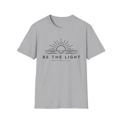 Be The Light Christian T-Shirt | Matthew 5:14 Bible Verse Shirt | Unisex Tee