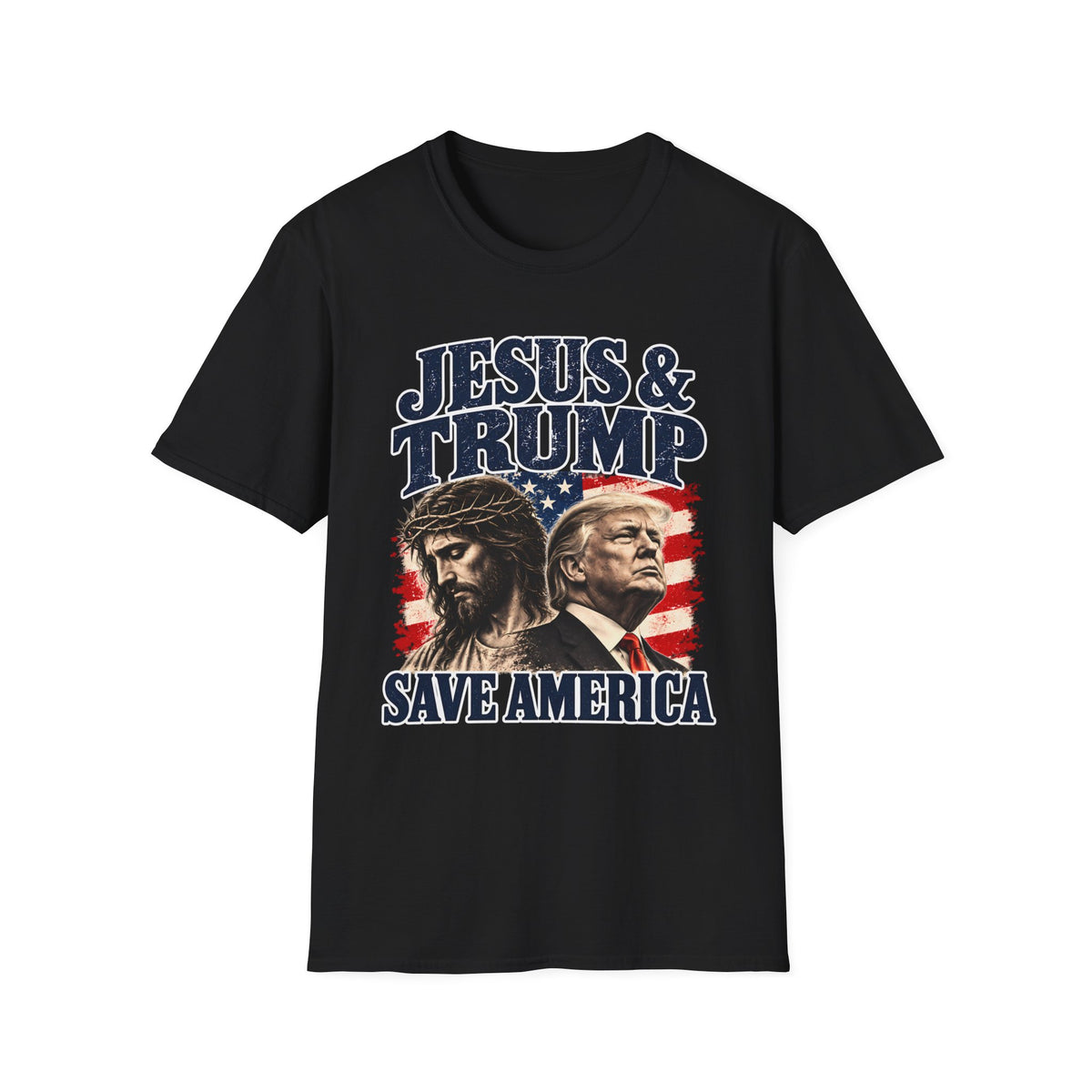 Jesus & Trump Save America Shirt | Patriotic Christian T-Shirt | Unisex Tee