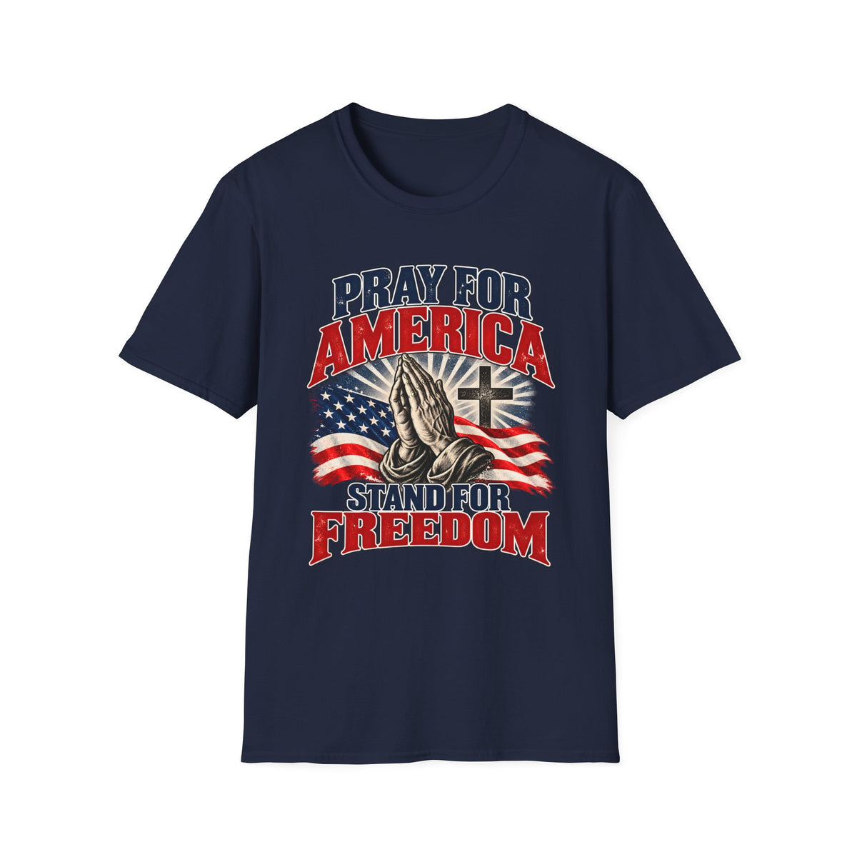 Pray for America Shirt | Stand for Freedom Christian T-Shirt | Unisex Tee