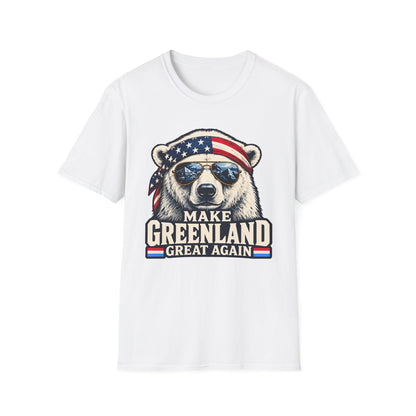 Make Greenland Great Again Bear Shirt | Patriotic Graphic T-Shirt | Unisex Tee