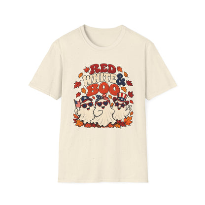 Red White & Boo T-Shirt | Patriotic Halloween Ghosts Graphic
