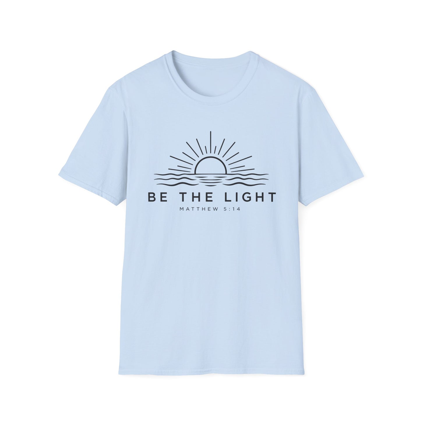 Be The Light Christian T-Shirt | Matthew 5:14 Bible Verse Shirt | Unisex Tee