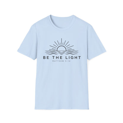 Be The Light Christian T-Shirt | Matthew 5:14 Bible Verse Shirt | Unisex Tee