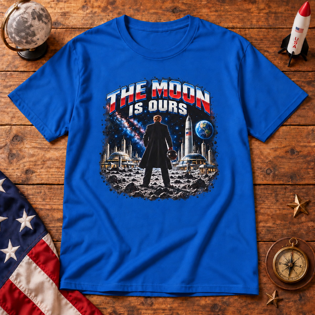 Trump Moon Mission Shirt | Patriotic Lunar T-Shirt | MAGA Space Unisex Tee