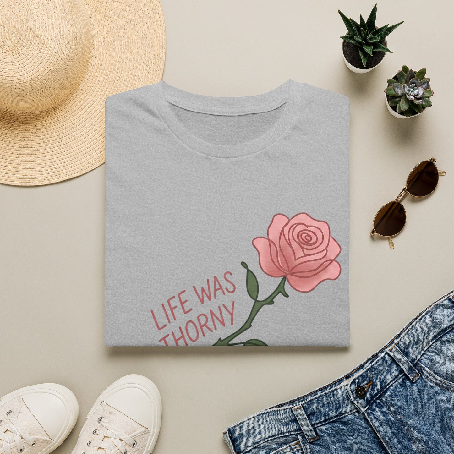Life Was Thorny But Jesus Made Me Bloom (Unisex T-Shirt)