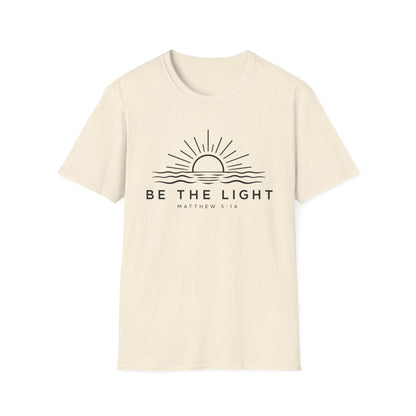Be The Light Christian T-Shirt | Matthew 5:14 Bible Verse Shirt | Unisex Tee