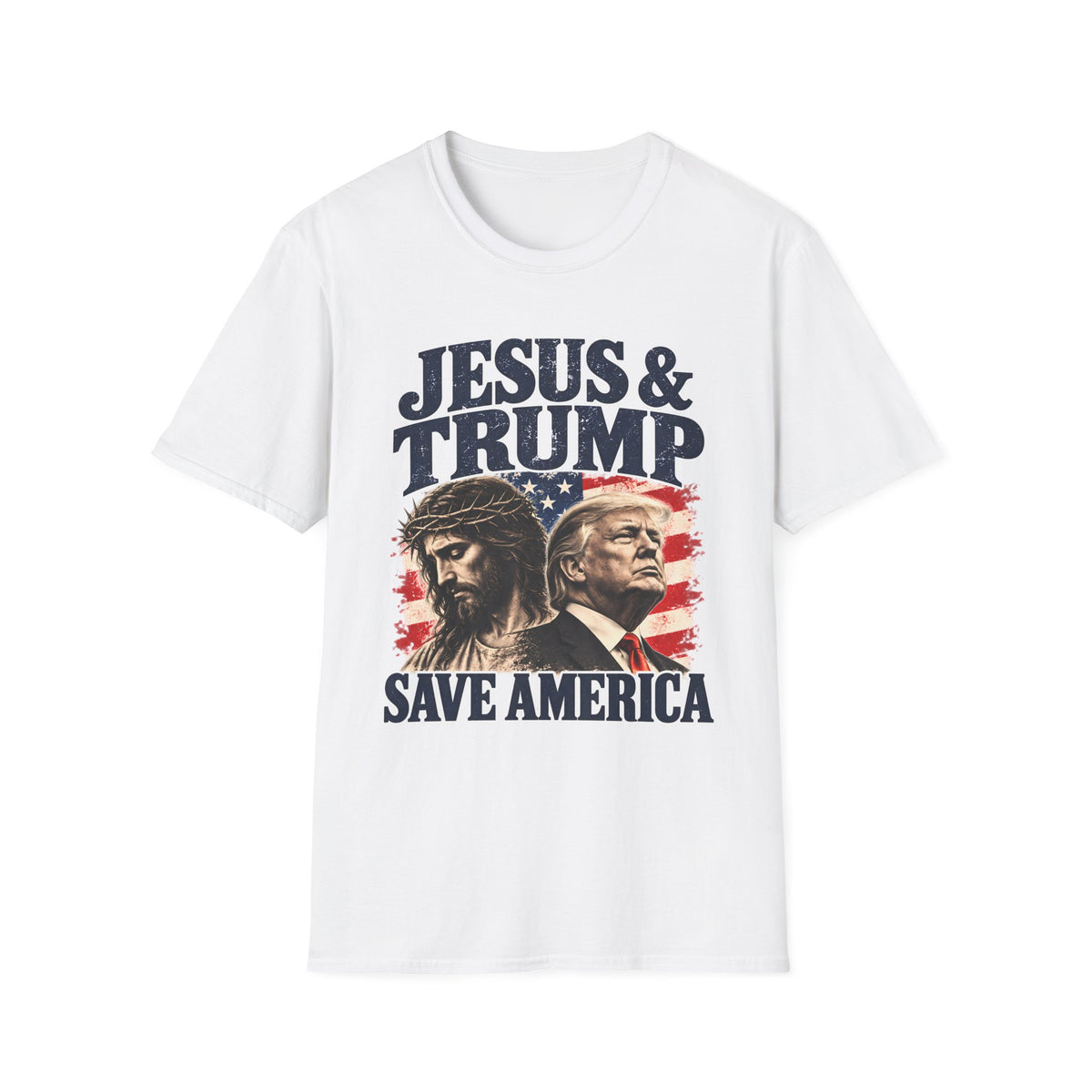 Jesus & Trump Save America Shirt | Patriotic Christian T-Shirt | Unisex Tee