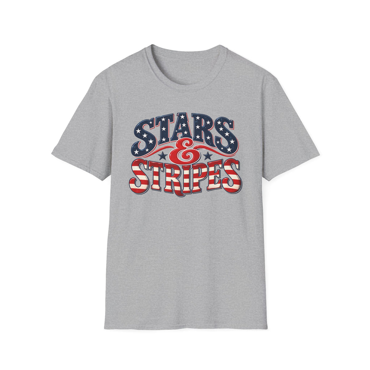 Stars & Stripes | Retro American Flag Graphic | Unisex T-Shirt