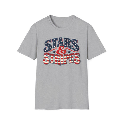 Stars & Stripes | Retro American Flag Graphic | Unisex T-Shirt