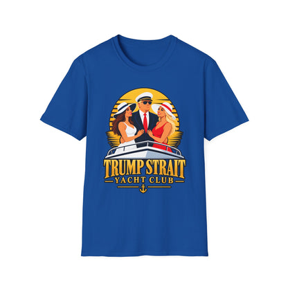 Trump Strait Yacht Club Shirt | Retro Sunset Captain T-Shirt | Nautical Unisex Tee