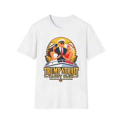 Trump Strait Yacht Club Shirt | Retro Sunset Captain T-Shirt | Nautical Unisex Tee