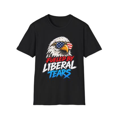 Fueled by Liberal Tears Eagle Shirt | Patriotic Graphic T-Shirt | Unisex Tee