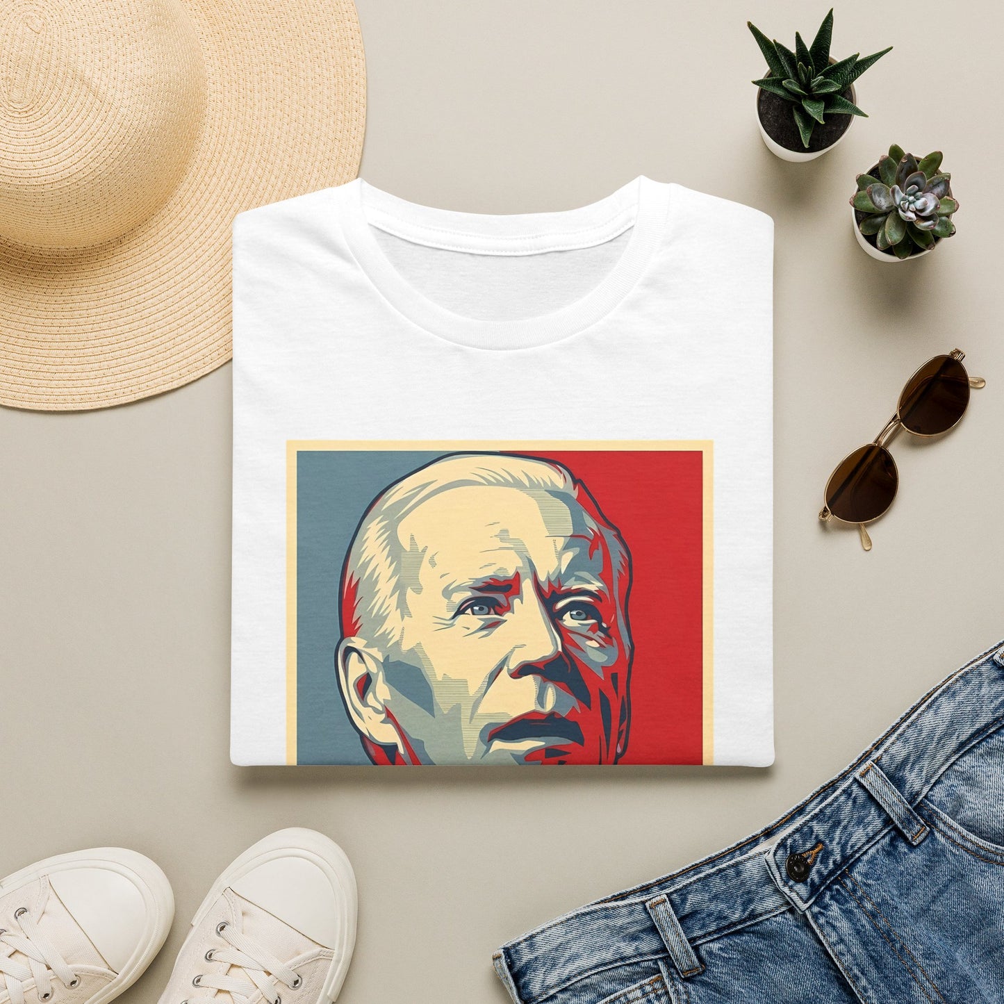 Confused Joe Biden "What?" (Unisex T-Shirt)