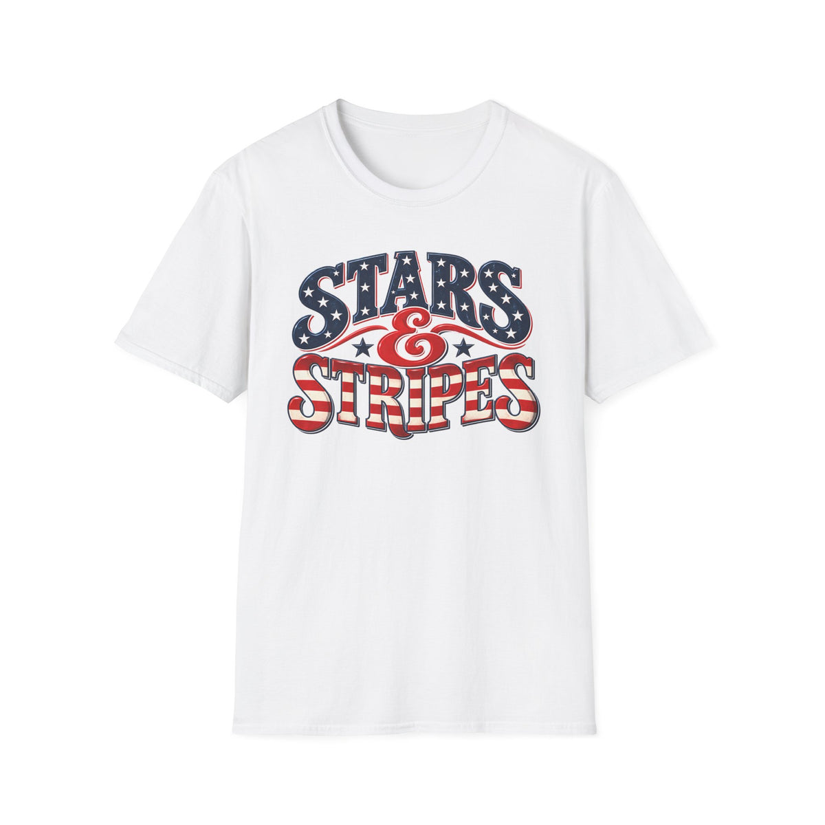 Stars & Stripes | Retro American Flag Graphic | Unisex T-Shirt