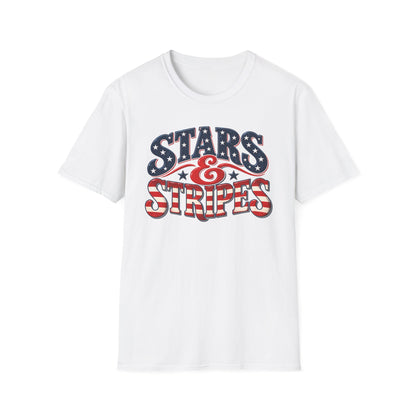 Stars & Stripes | Retro American Flag Graphic | Unisex T-Shirt