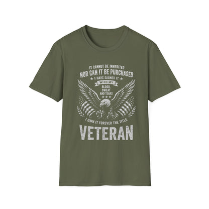 Veteran T-Shirt | Patriotic Eagle Military Veteran Shirt | Gift for Veterans