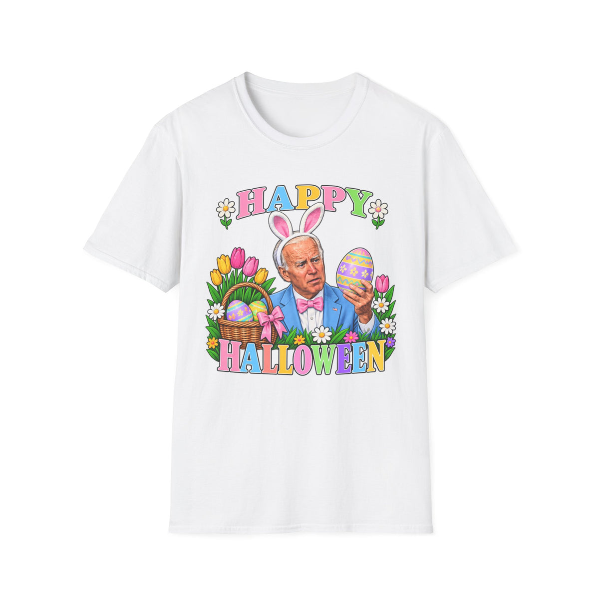 Happy Halloween Easter Bunny Tee | Funny Joe Biden Holiday Shirt | Unisex T-Shirt