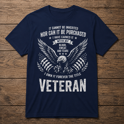 Veteran T-Shirt | Patriotic Eagle Military Veteran Shirt | Gift for Veterans