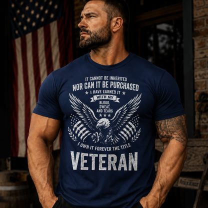 Veteran T-Shirt | Patriotic Eagle Military Veteran Shirt | Gift for Veterans
