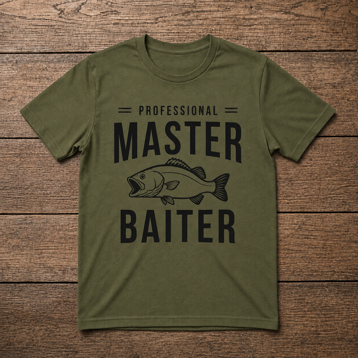 Professional Master Baiter Shirt | Funny Fishing Tee | Fisherman Gift | Unisex T-Shirt