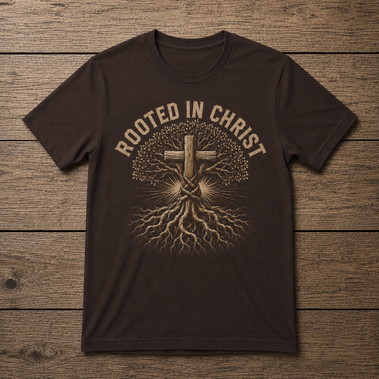 Rooted in Christ T-Shirt |  Christian Faith Tee | Unisex T-Shirt