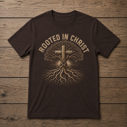 Rooted in Christ T-Shirt |  Christian Faith Tee | Unisex T-Shirt
