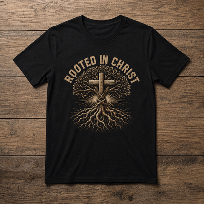 Rooted in Christ T-Shirt |  Christian Faith Tee | Unisex T-Shirt
