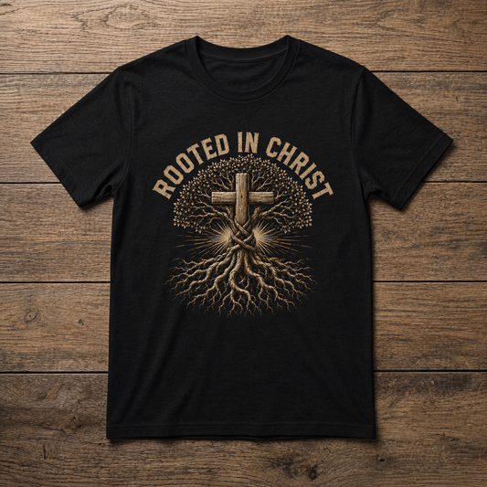 Rooted in Christ T-Shirt |  Christian Faith Tee | Unisex T-Shirt