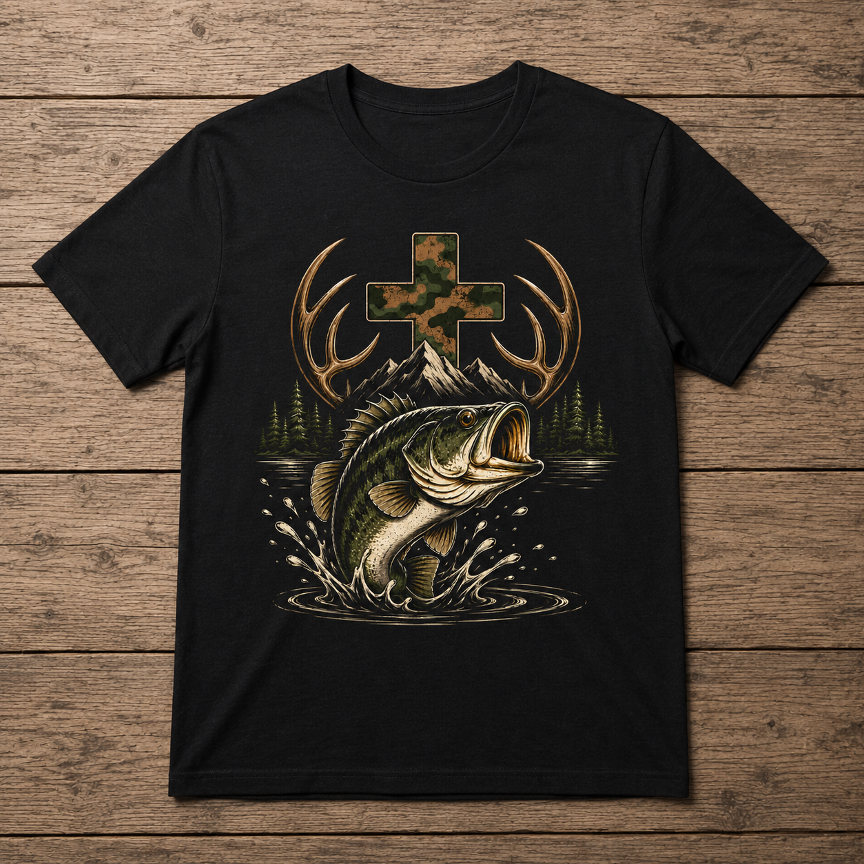 Faith Bass Fishing Hunting Tee | Unisex T-Shirt